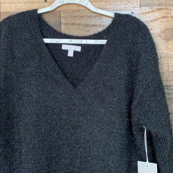 Chelsea28 Black Eyelash Metallic Sweater - Picture 10 of 12